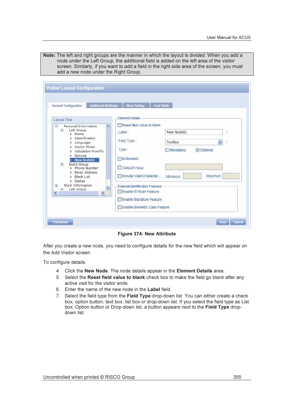 RISCO Group ACUS User Manual | Page 383 / 525