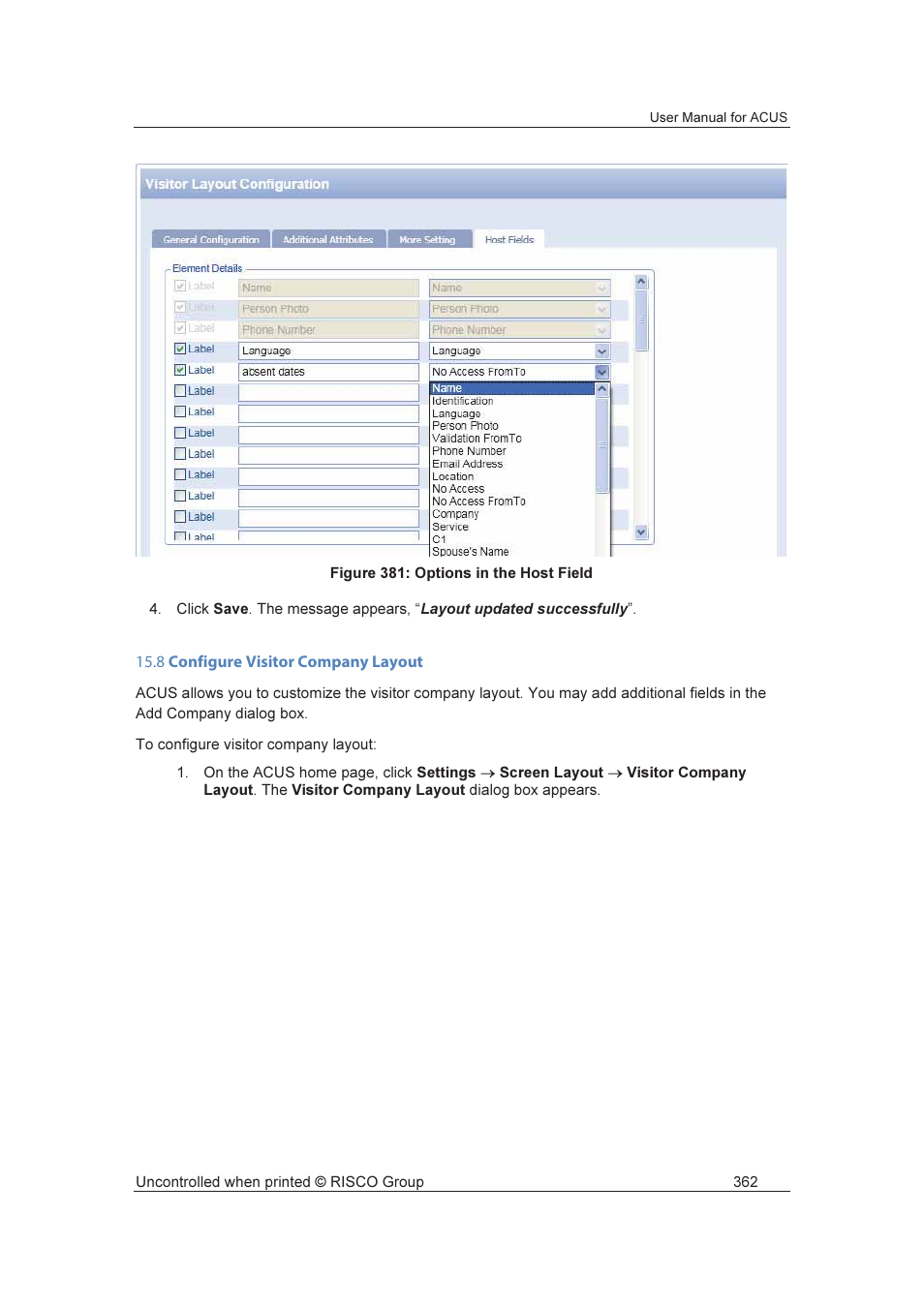 RISCO Group ACUS User Manual | Page 390 / 525