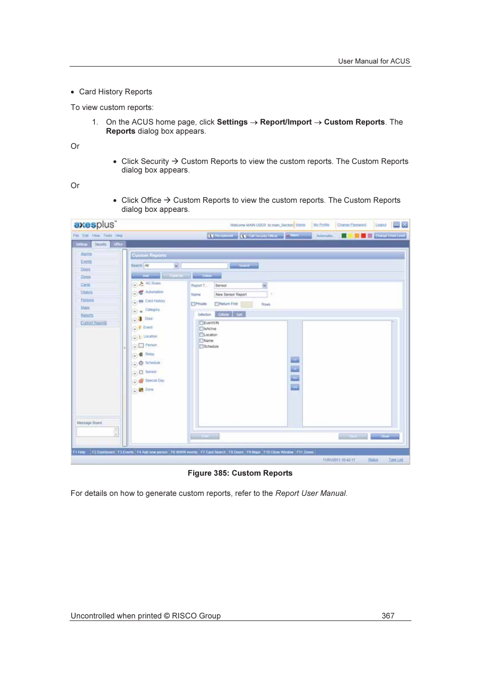 RISCO Group ACUS User Manual | Page 395 / 525