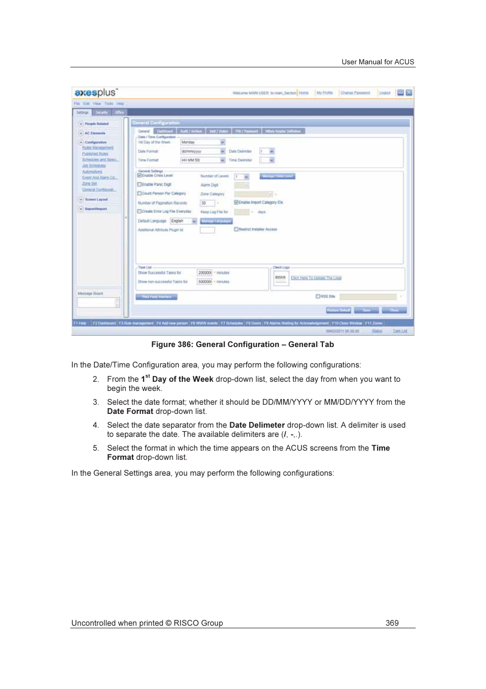 RISCO Group ACUS User Manual | Page 397 / 525