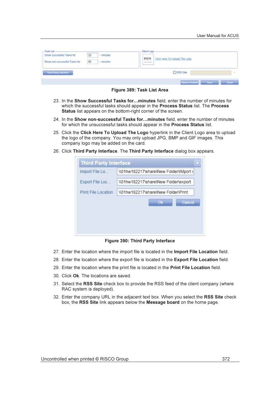 RISCO Group ACUS User Manual | Page 400 / 525