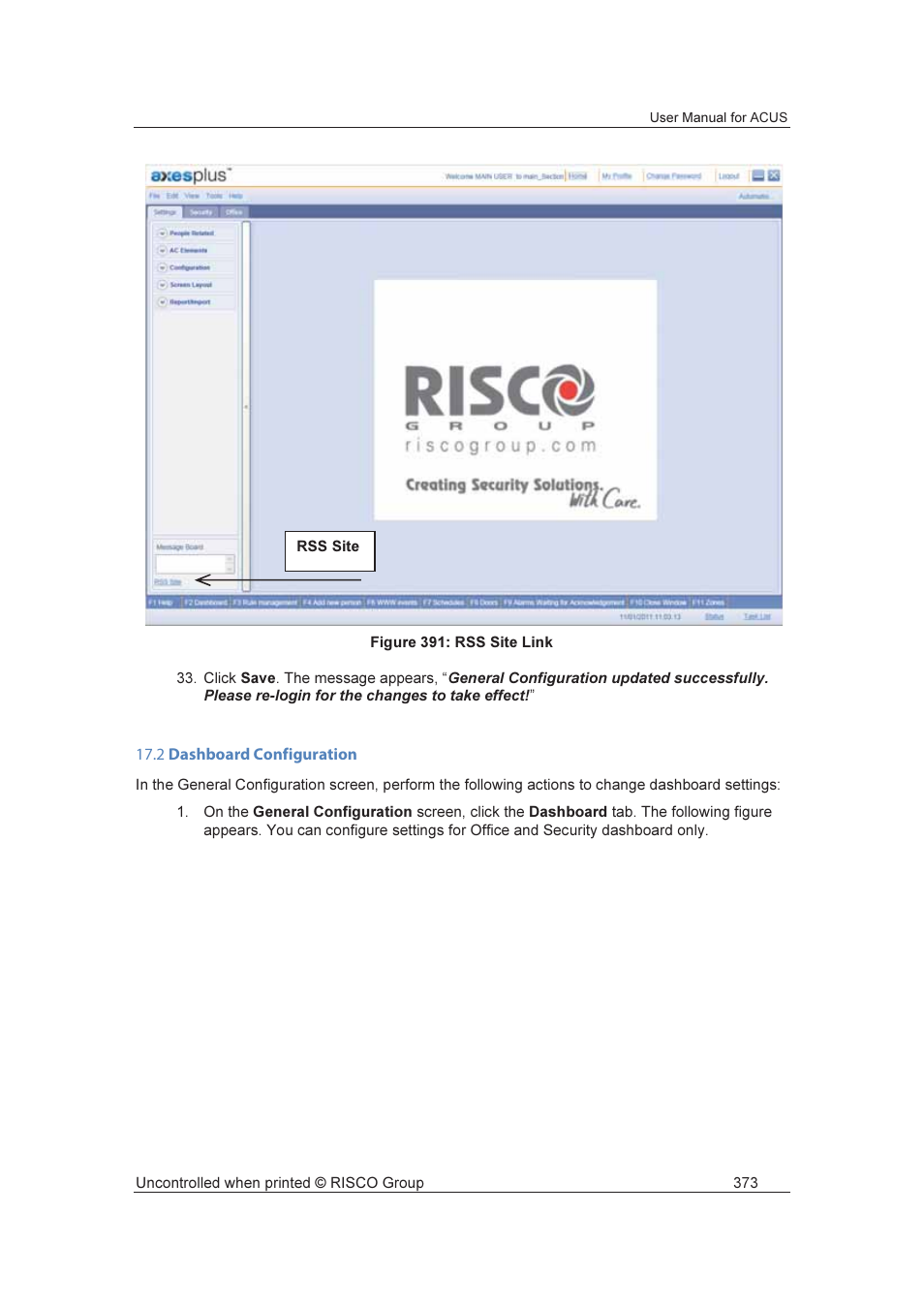 RISCO Group ACUS User Manual | Page 401 / 525