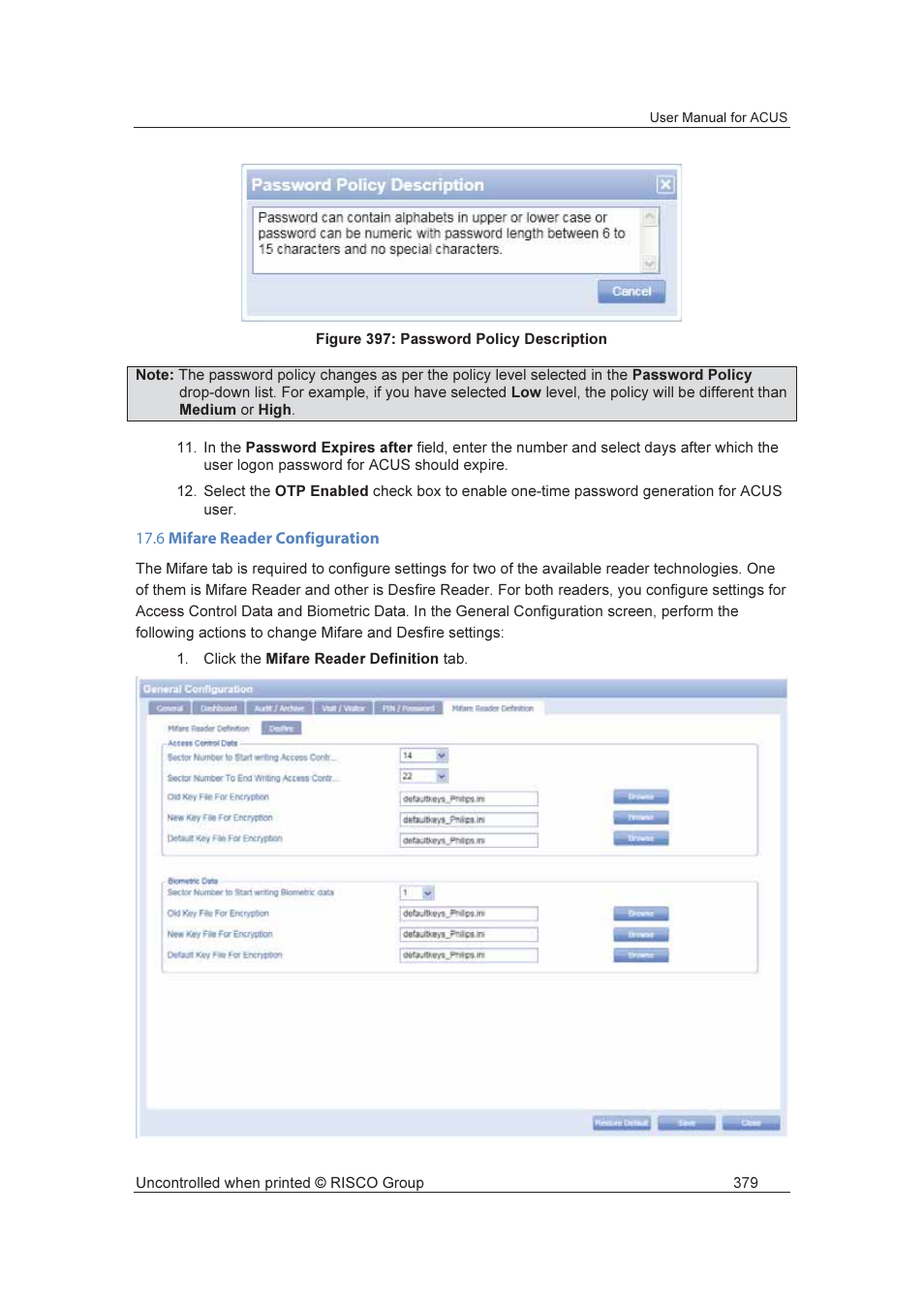 RISCO Group ACUS User Manual | Page 407 / 525