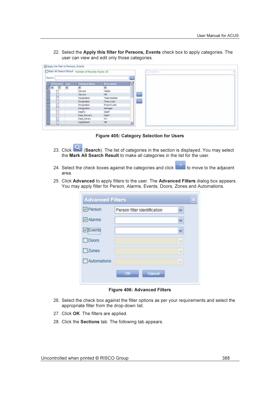 RISCO Group ACUS User Manual | Page 416 / 525