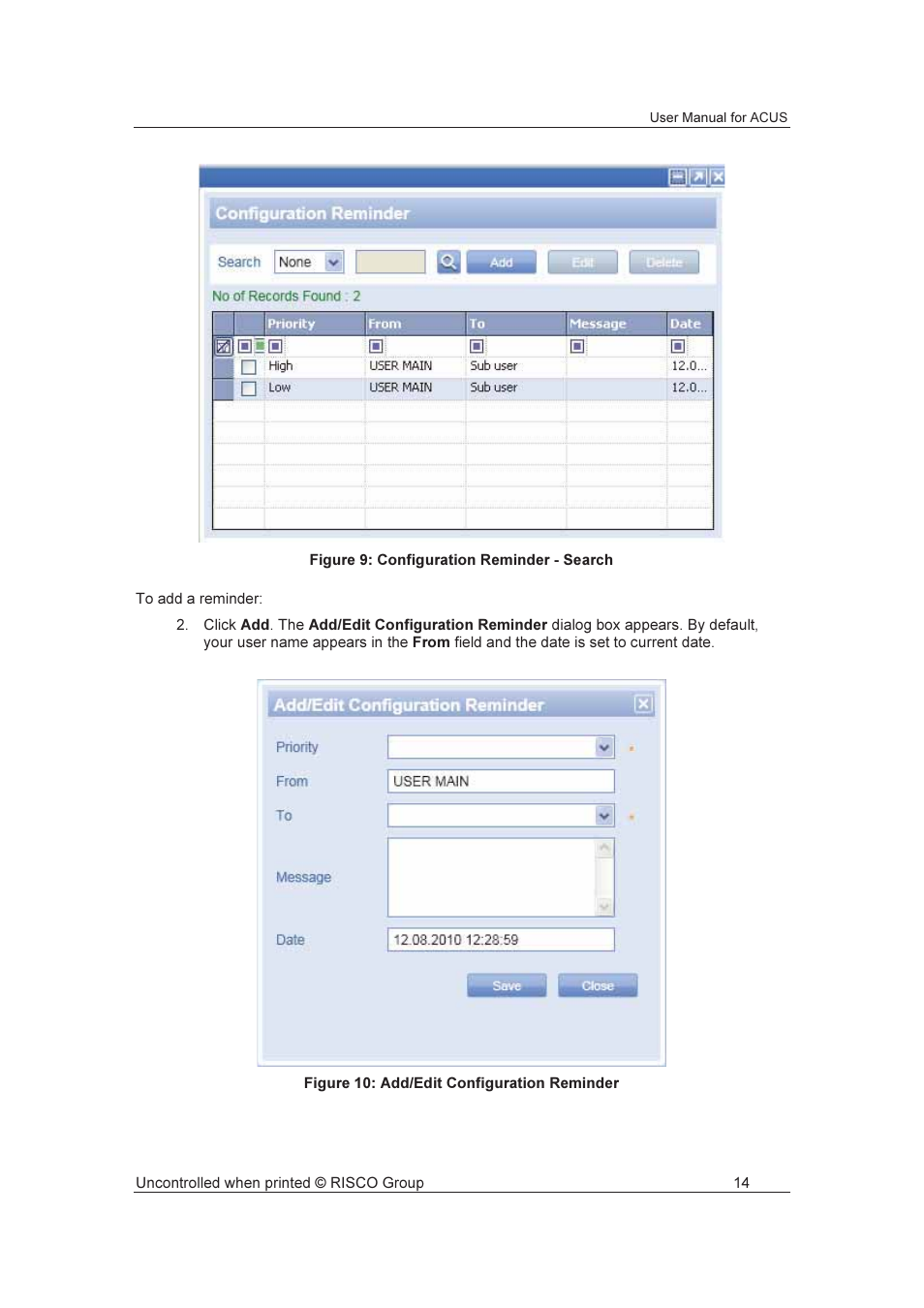 RISCO Group ACUS User Manual | Page 42 / 525