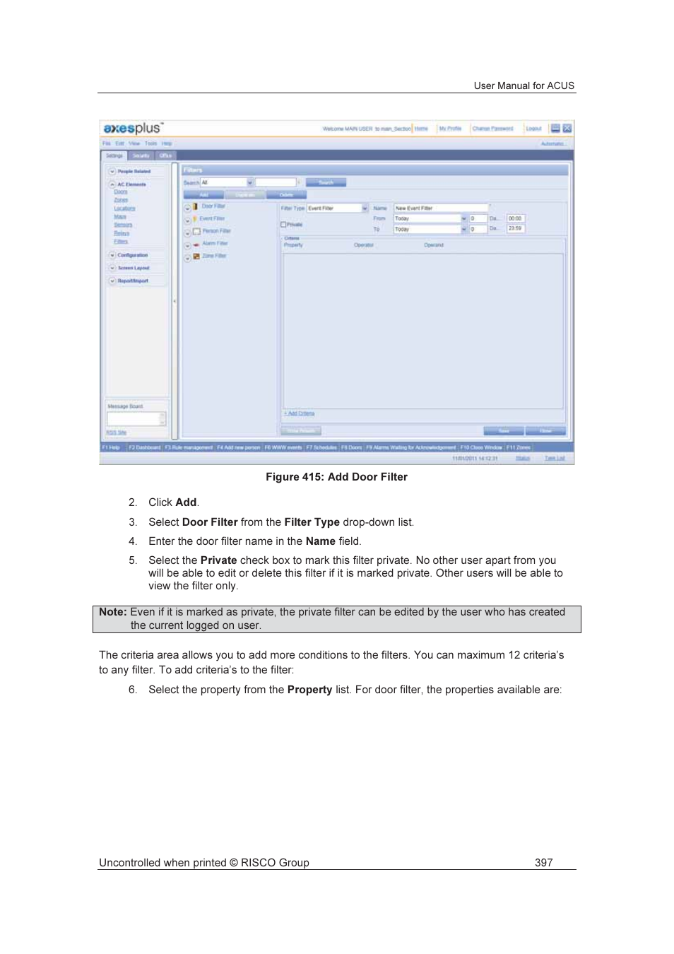 RISCO Group ACUS User Manual | Page 425 / 525