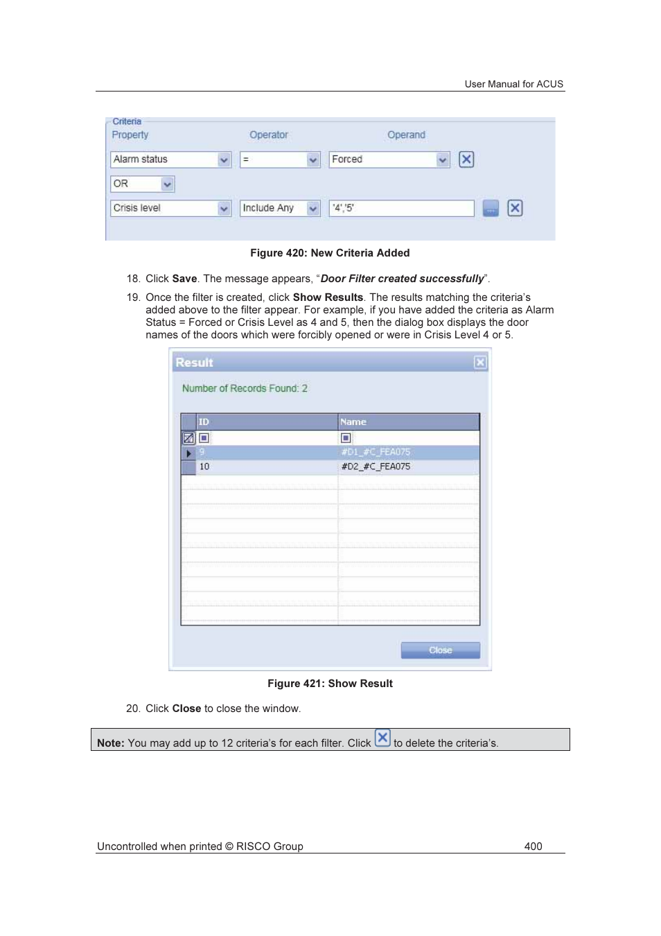 RISCO Group ACUS User Manual | Page 428 / 525