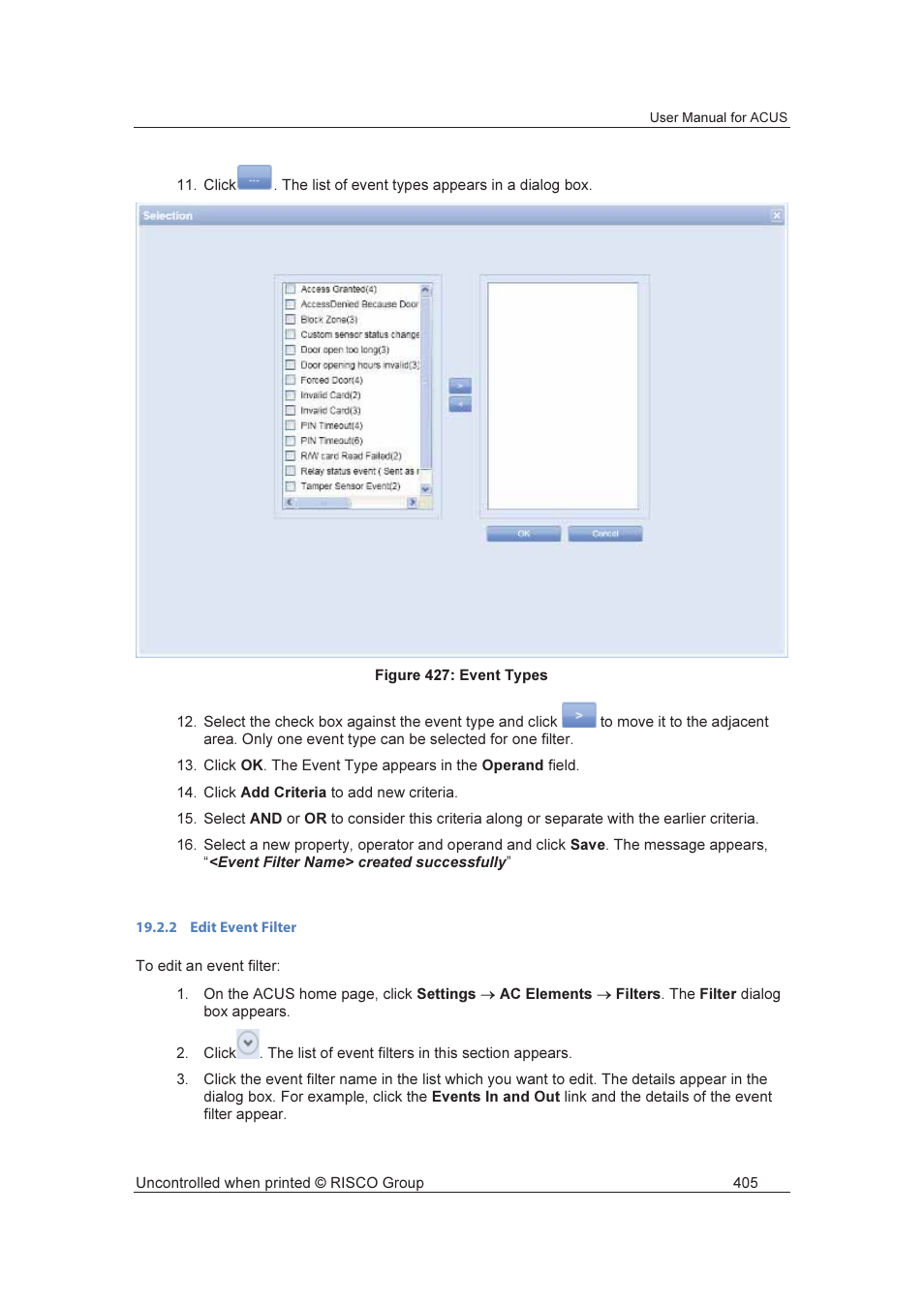 RISCO Group ACUS User Manual | Page 433 / 525