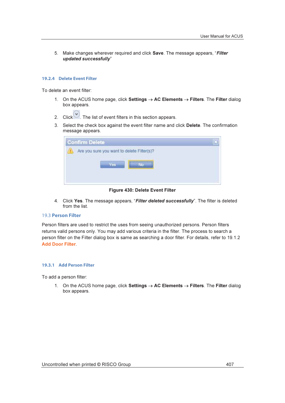 RISCO Group ACUS User Manual | Page 435 / 525