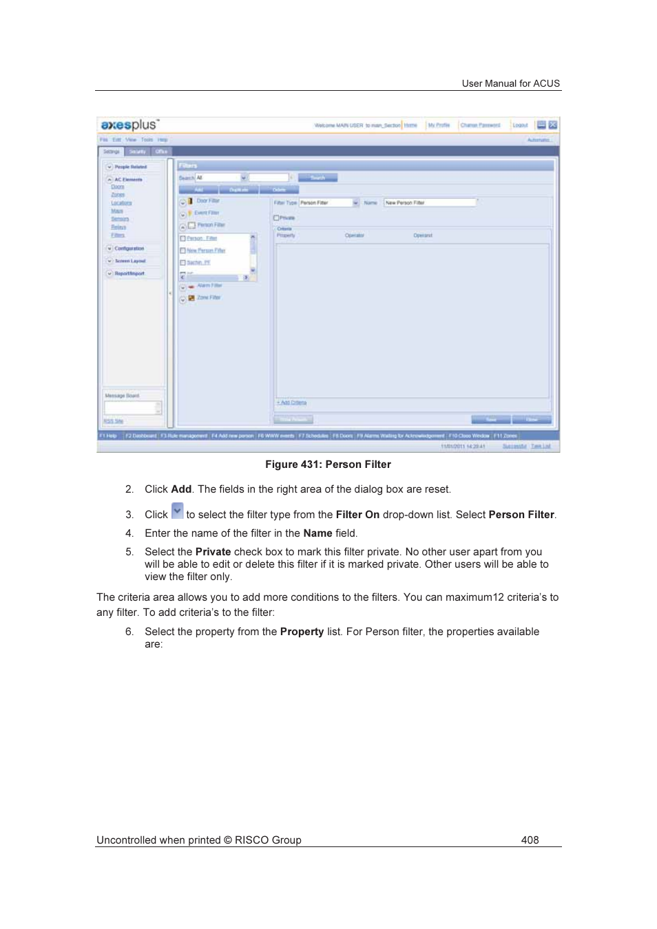 RISCO Group ACUS User Manual | Page 436 / 525