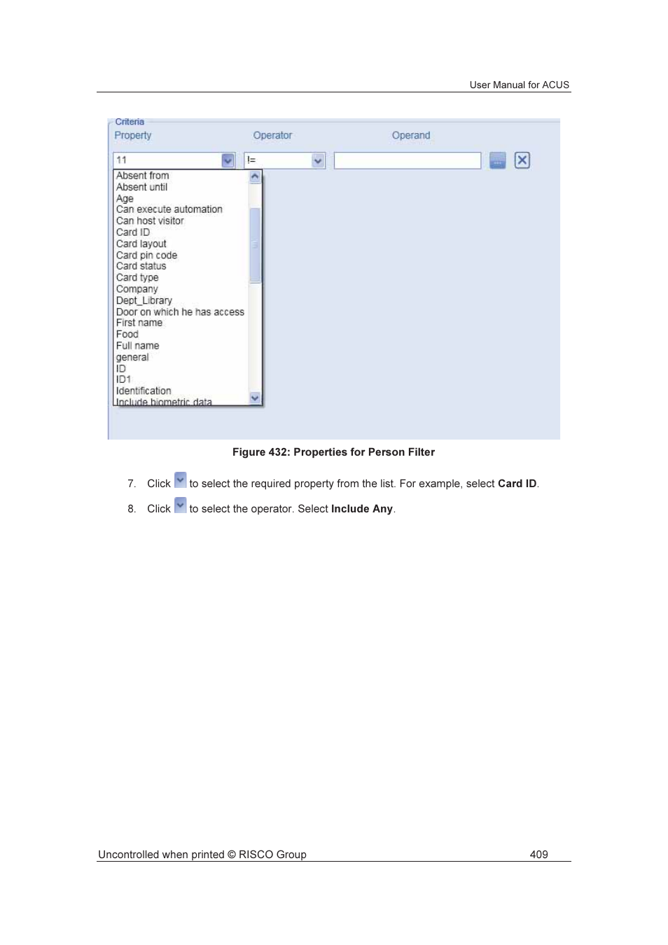 RISCO Group ACUS User Manual | Page 437 / 525