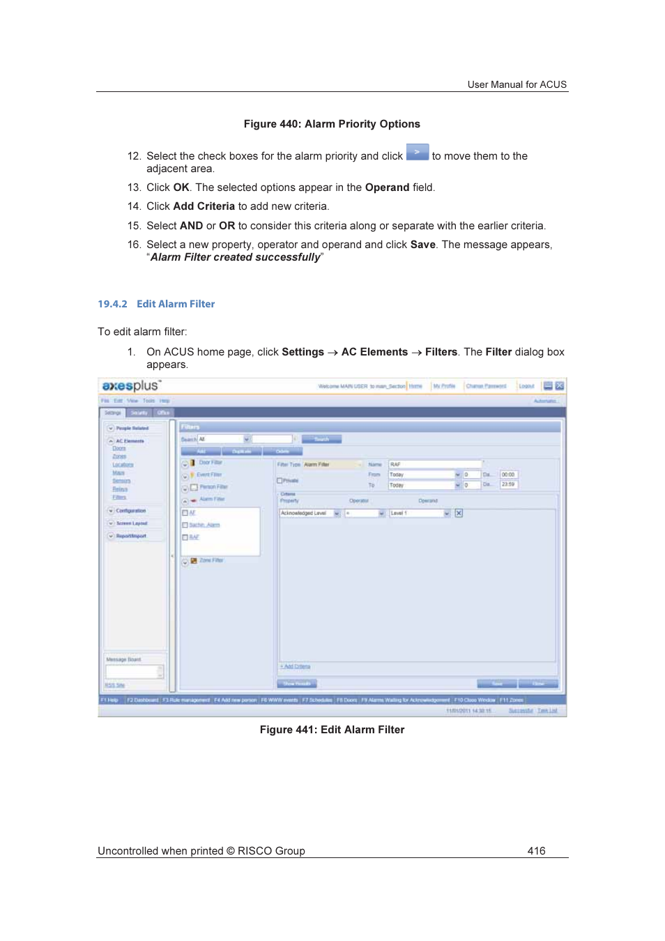 RISCO Group ACUS User Manual | Page 444 / 525