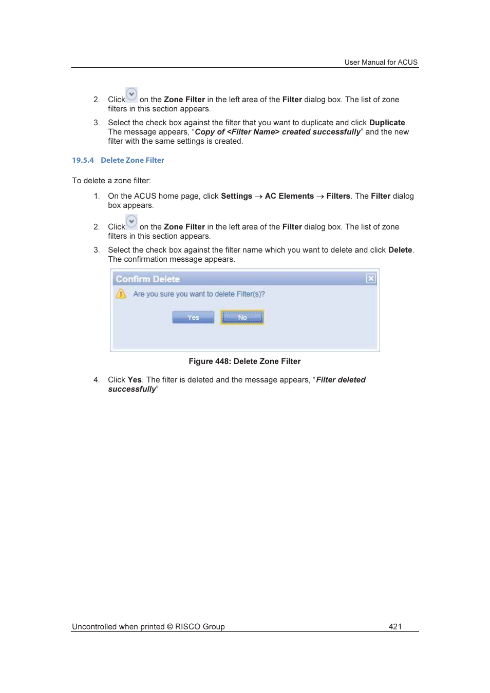 RISCO Group ACUS User Manual | Page 449 / 525