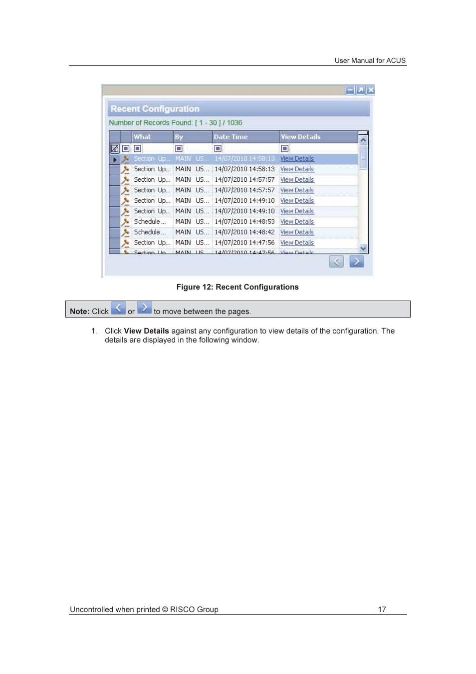 RISCO Group ACUS User Manual | Page 45 / 525