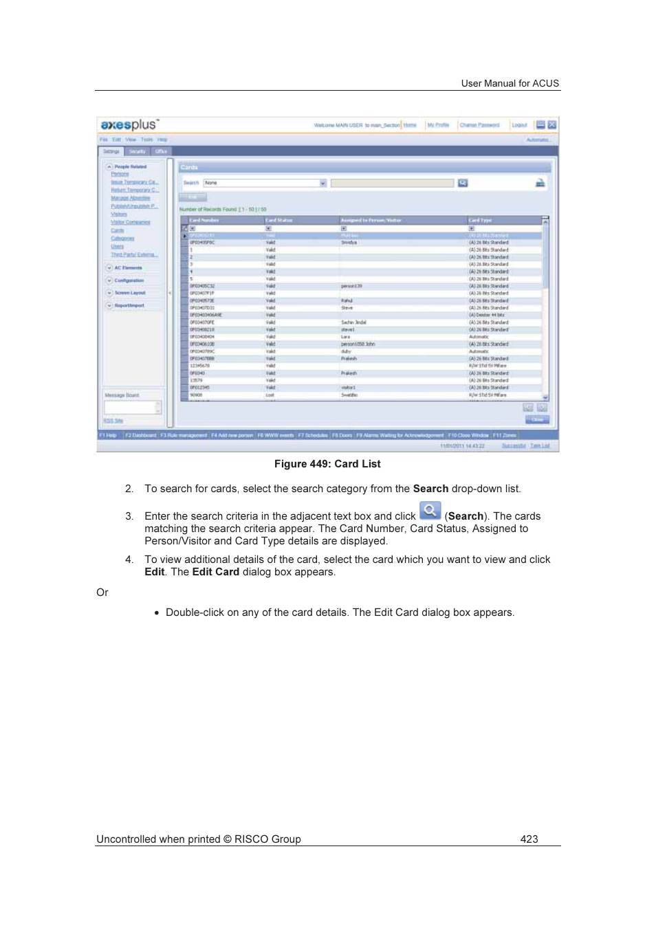 RISCO Group ACUS User Manual | Page 451 / 525