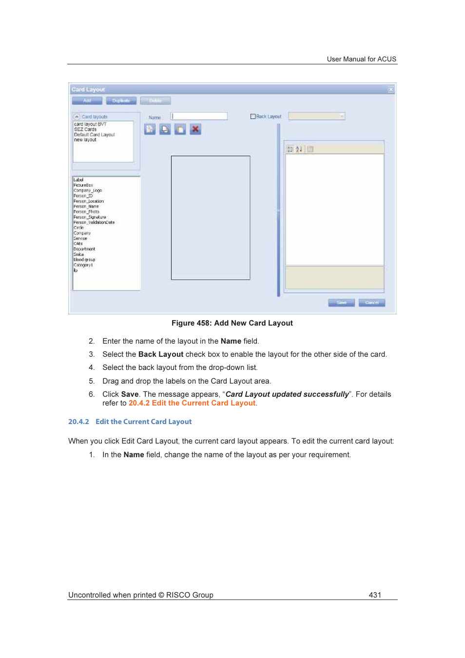 RISCO Group ACUS User Manual | Page 459 / 525