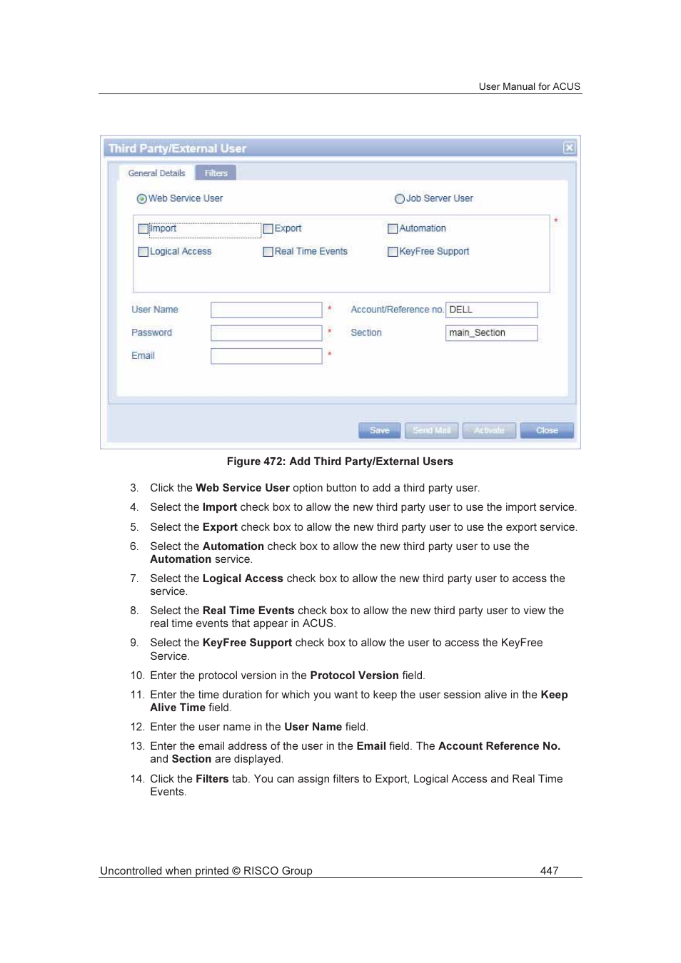RISCO Group ACUS User Manual | Page 475 / 525