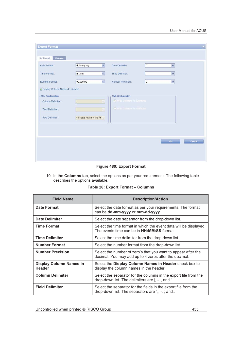 RISCO Group ACUS User Manual | Page 483 / 525