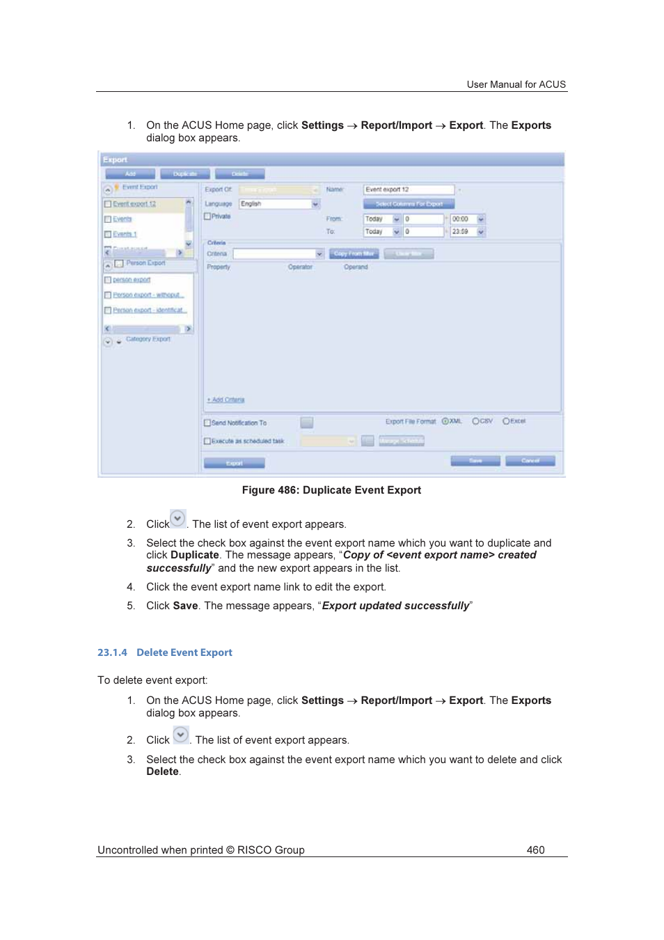 RISCO Group ACUS User Manual | Page 488 / 525
