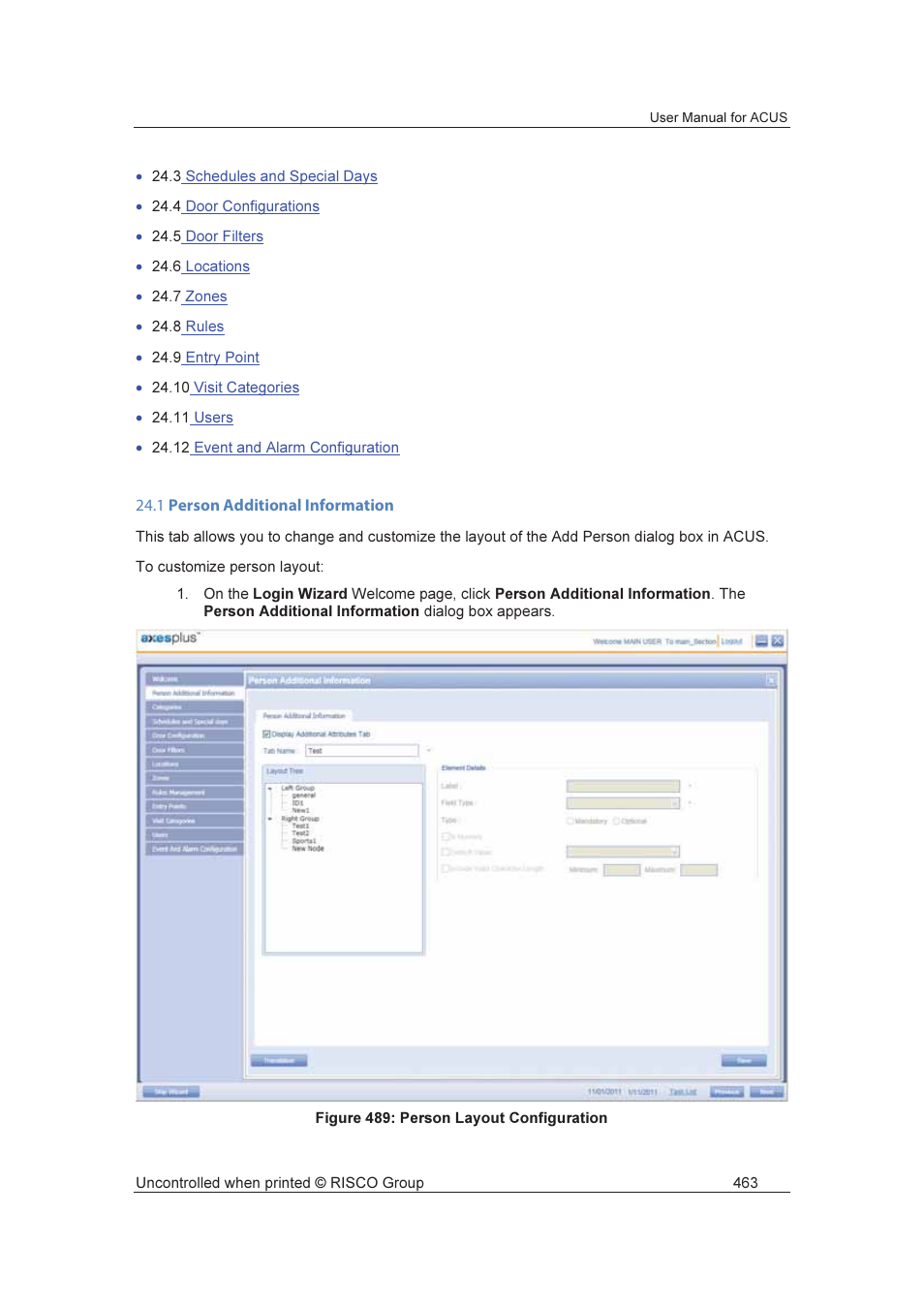 RISCO Group ACUS User Manual | Page 491 / 525