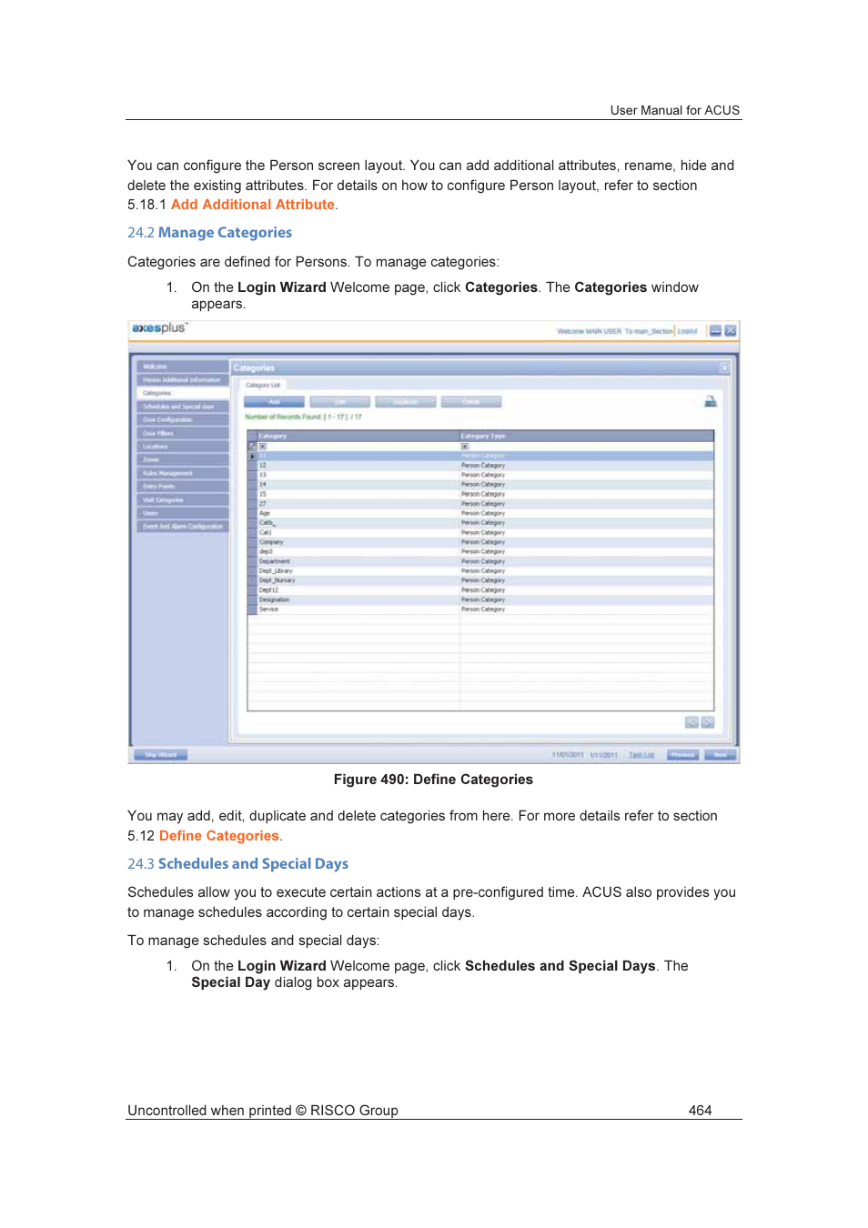 RISCO Group ACUS User Manual | Page 492 / 525