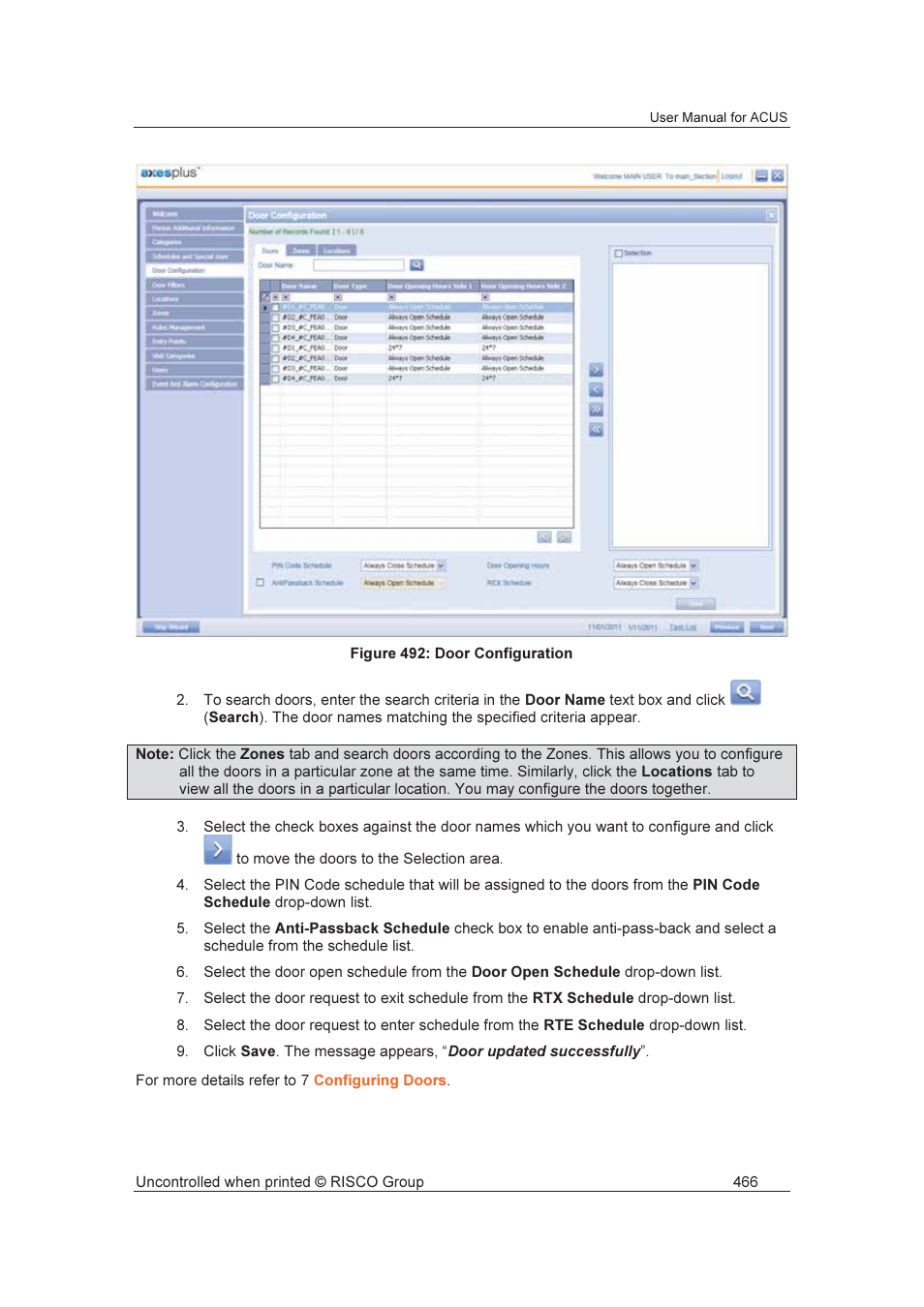 RISCO Group ACUS User Manual | Page 494 / 525
