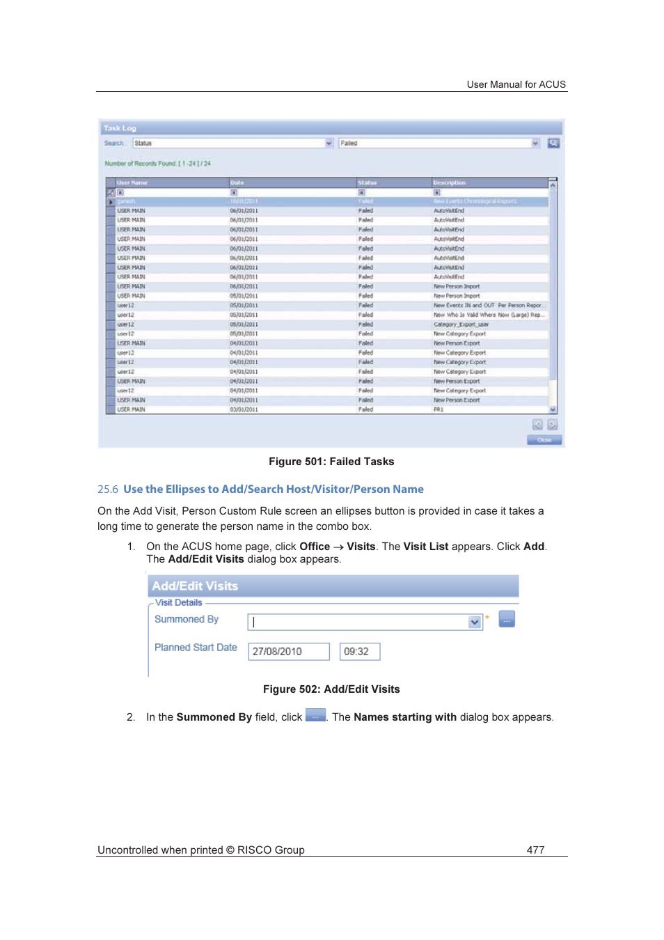 RISCO Group ACUS User Manual | Page 505 / 525