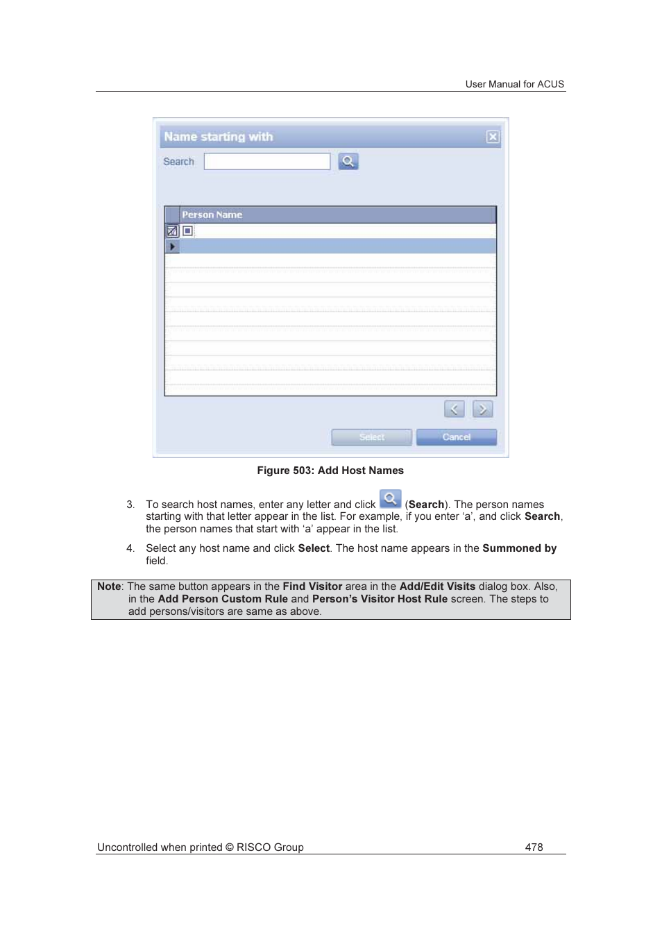 RISCO Group ACUS User Manual | Page 506 / 525