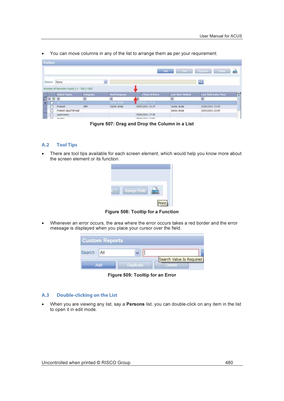 RISCO Group ACUS User Manual | Page 508 / 525