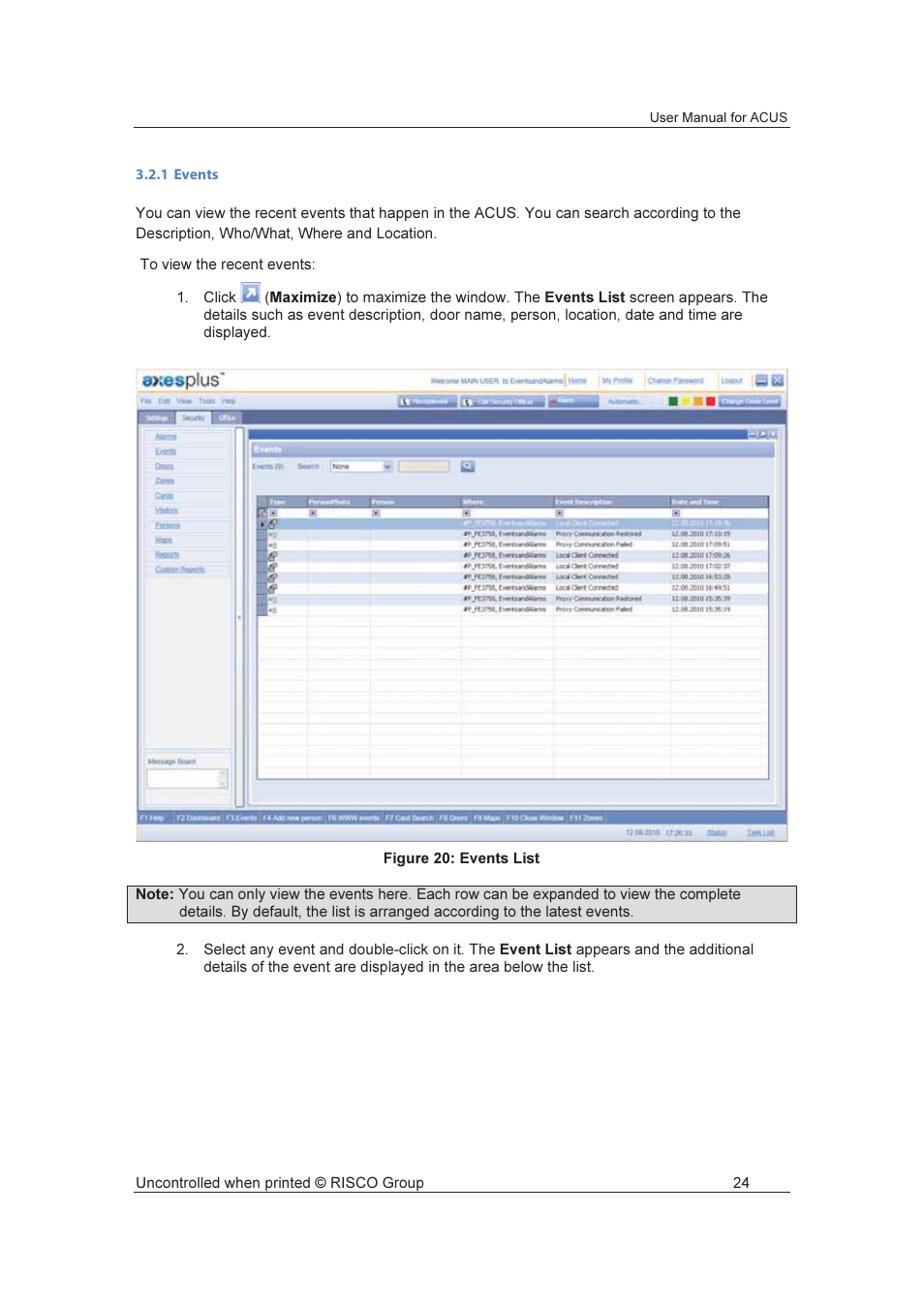 RISCO Group ACUS User Manual | Page 52 / 525