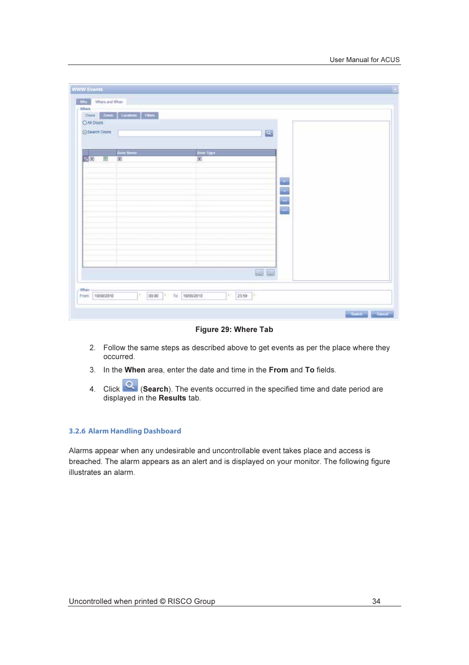 RISCO Group ACUS User Manual | Page 62 / 525
