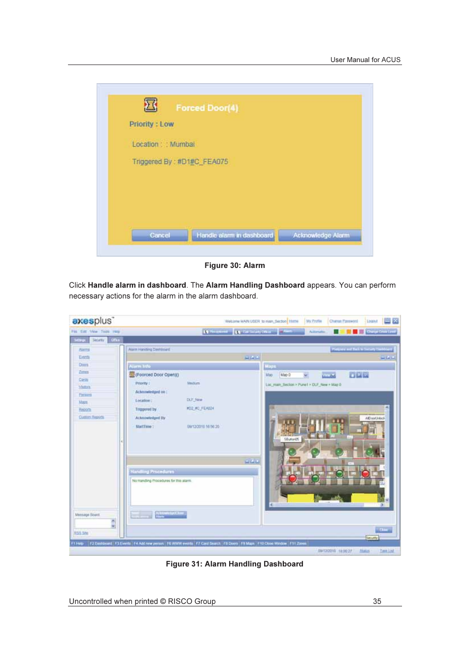 RISCO Group ACUS User Manual | Page 63 / 525