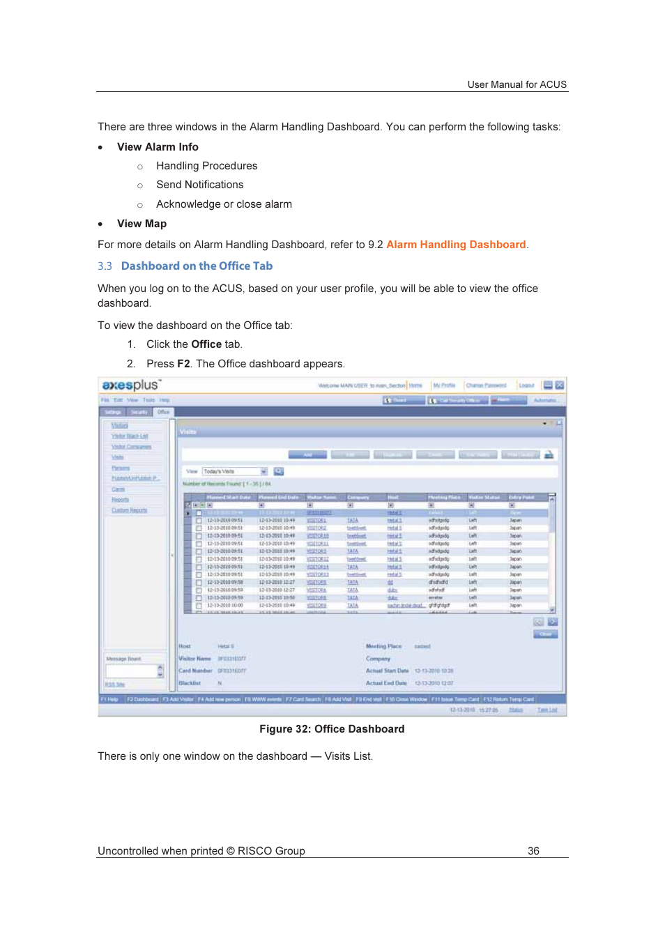 RISCO Group ACUS User Manual | Page 64 / 525