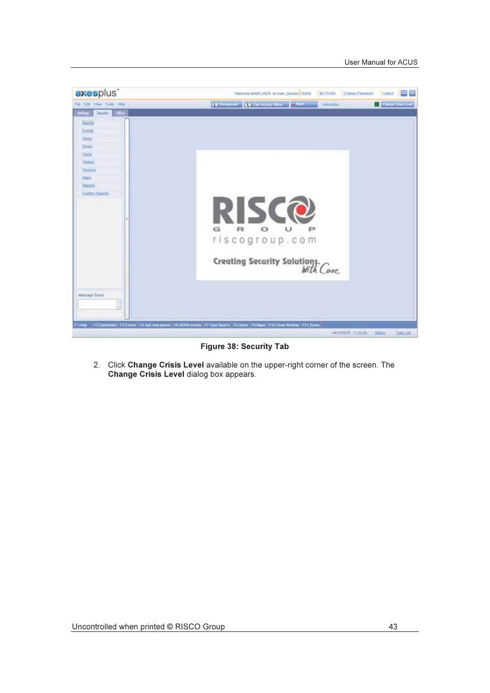 RISCO Group ACUS User Manual | Page 71 / 525