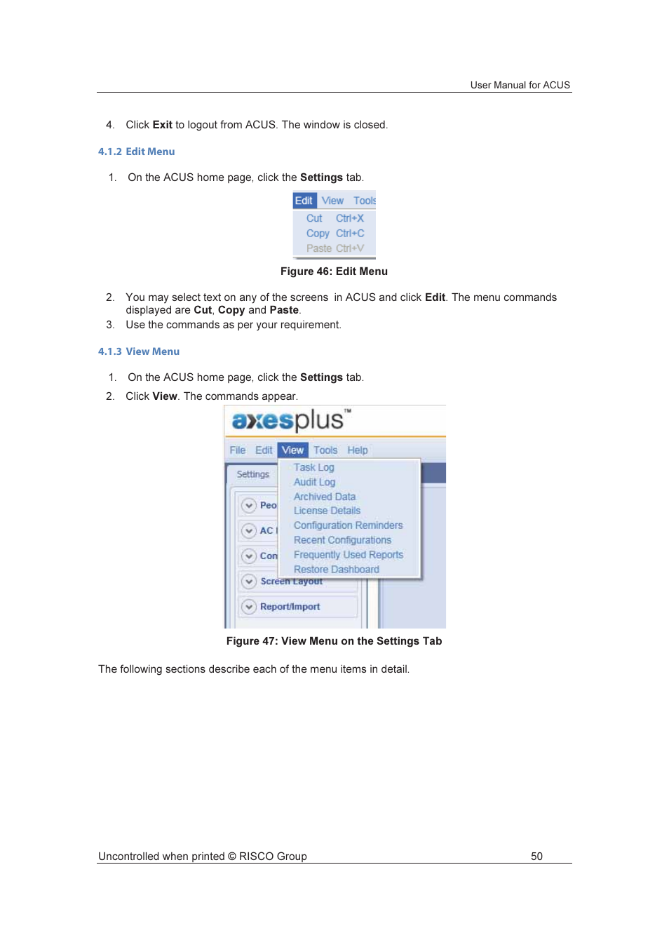 RISCO Group ACUS User Manual | Page 78 / 525