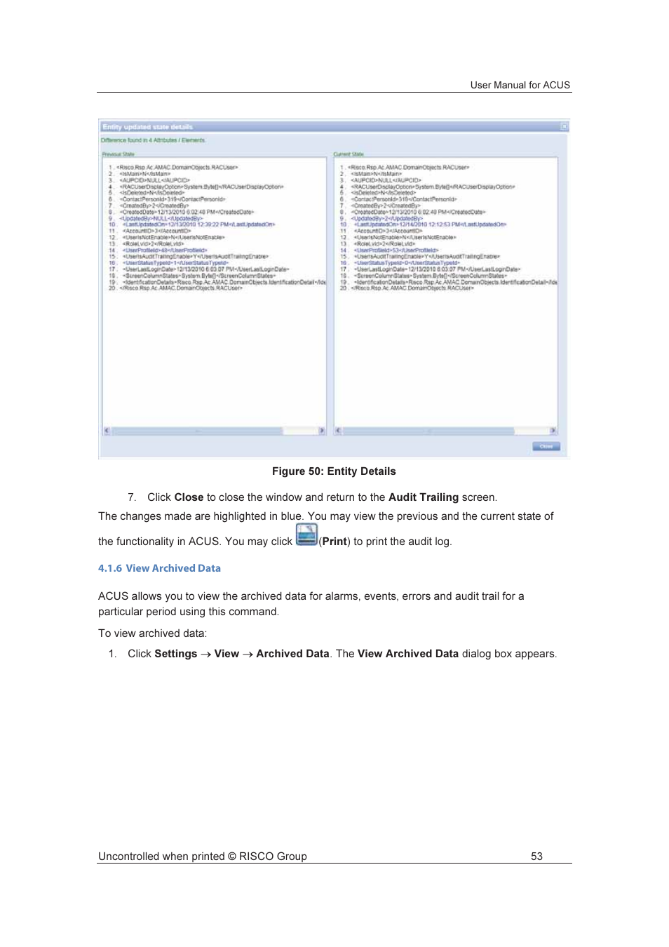 RISCO Group ACUS User Manual | Page 81 / 525