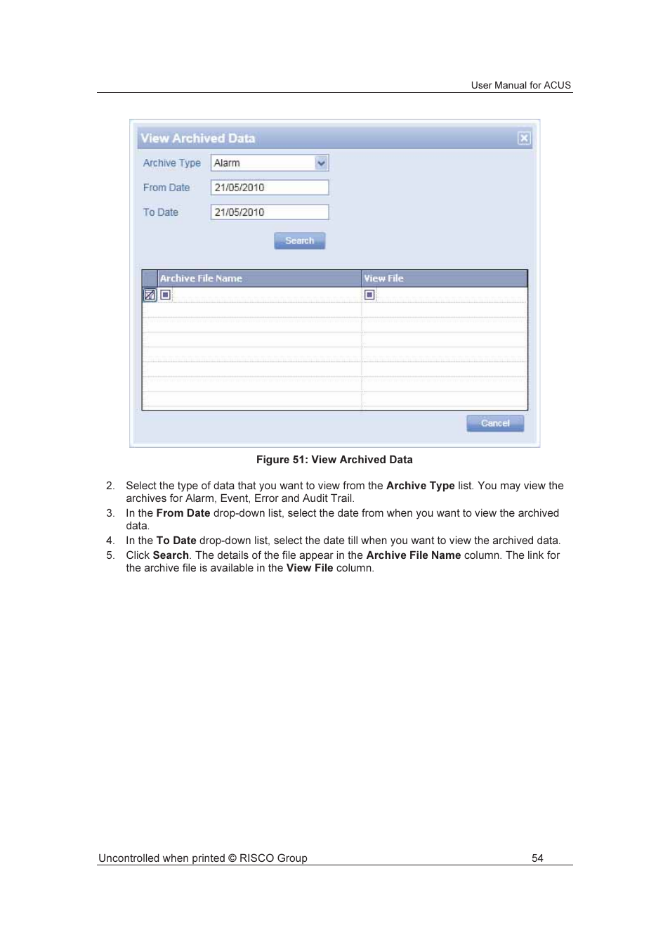 RISCO Group ACUS User Manual | Page 82 / 525