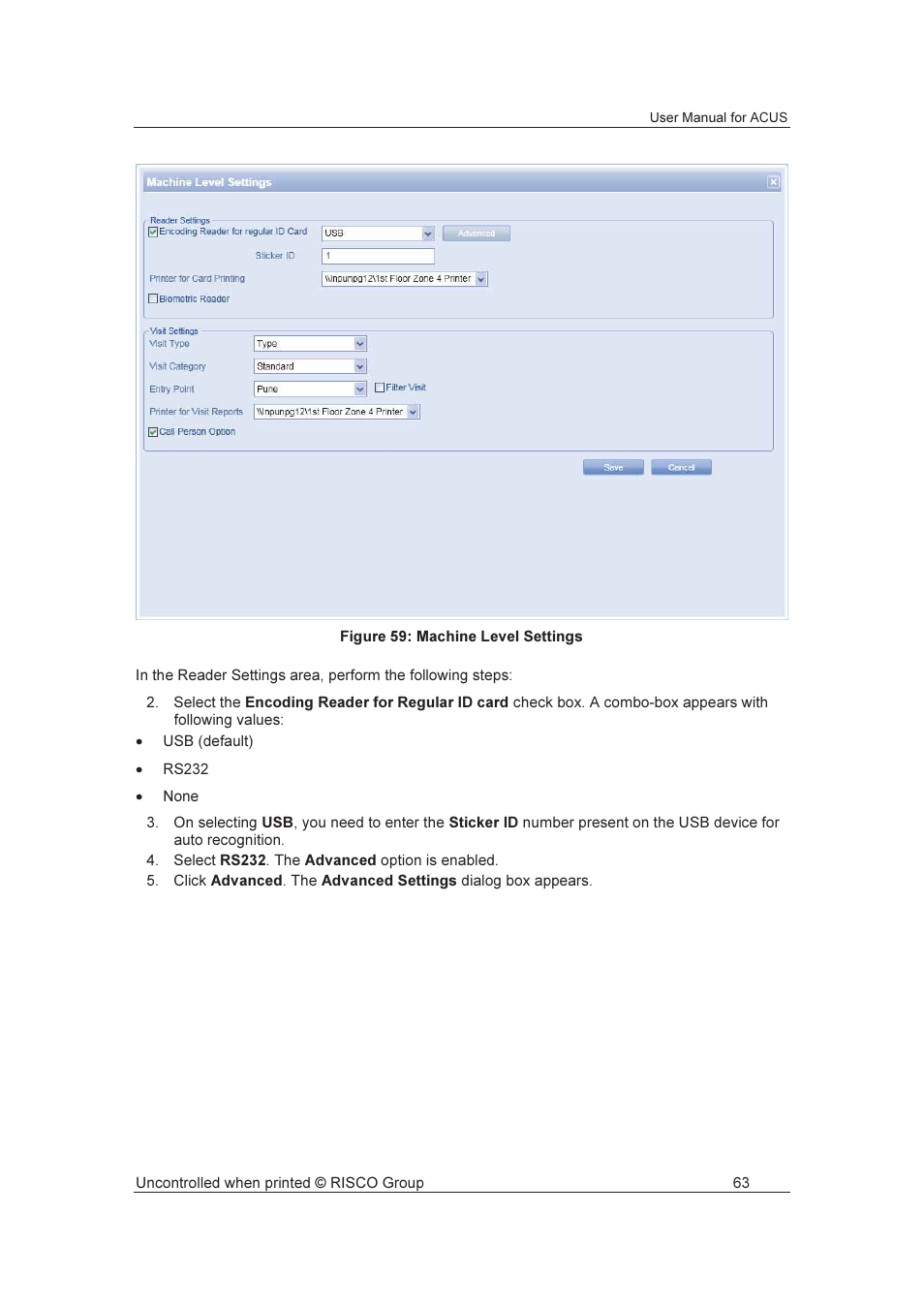 RISCO Group ACUS User Manual | Page 91 / 525