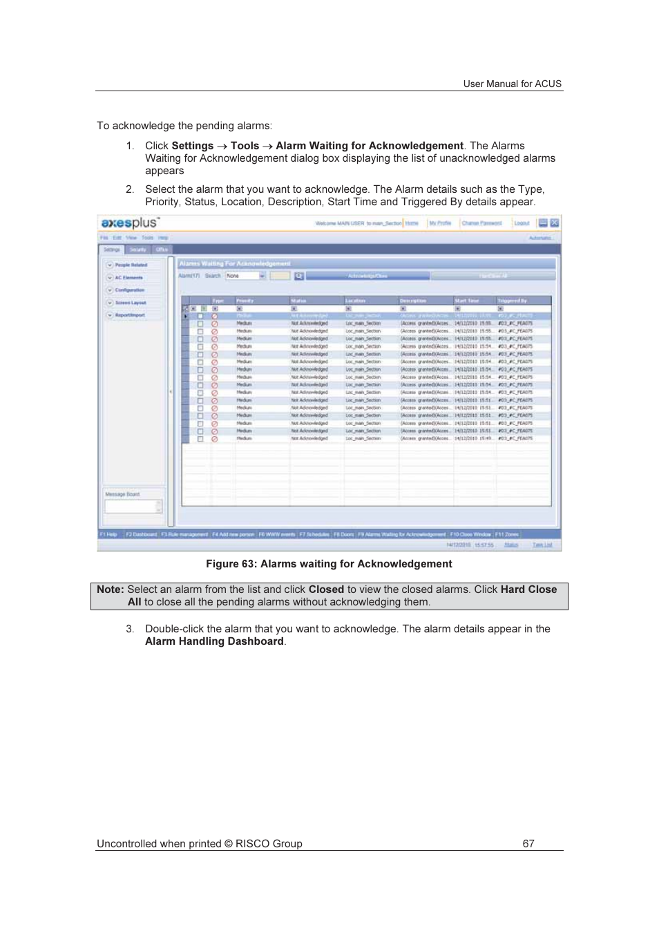 RISCO Group ACUS User Manual | Page 95 / 525