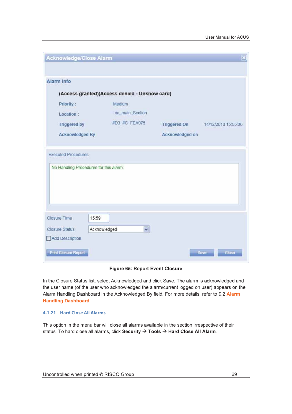 RISCO Group ACUS User Manual | Page 97 / 525