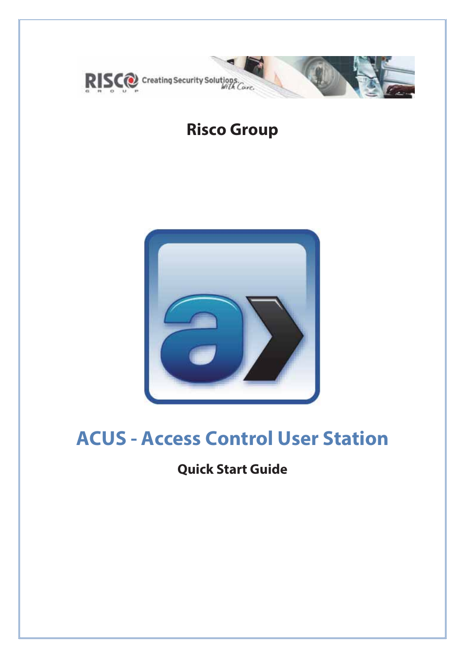 RISCO Group ACUS User Manual | 56 pages