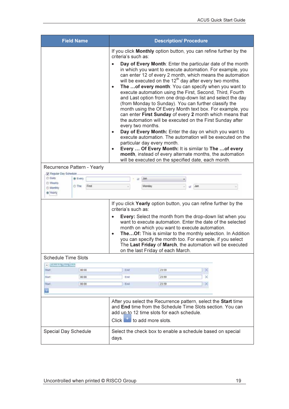 RISCO Group ACUS User Manual | Page 20 / 56
