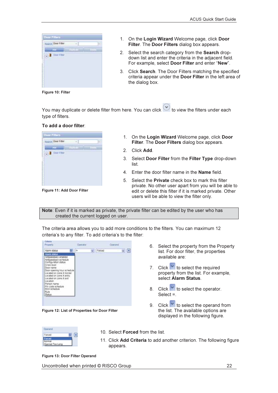 RISCO Group ACUS User Manual | Page 23 / 56