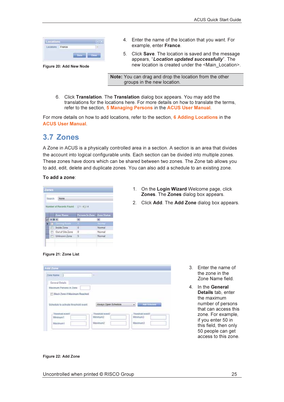 7 zones | RISCO Group ACUS User Manual | Page 26 / 56