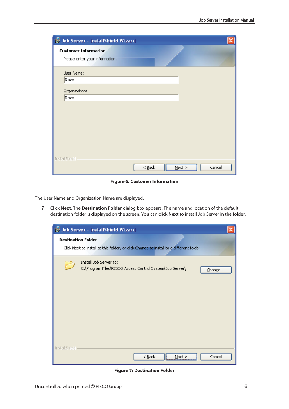 RISCO Group Job Server Installer User Manual | Page 10 / 32