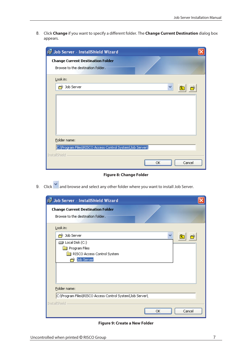 RISCO Group Job Server Installer User Manual | Page 11 / 32
