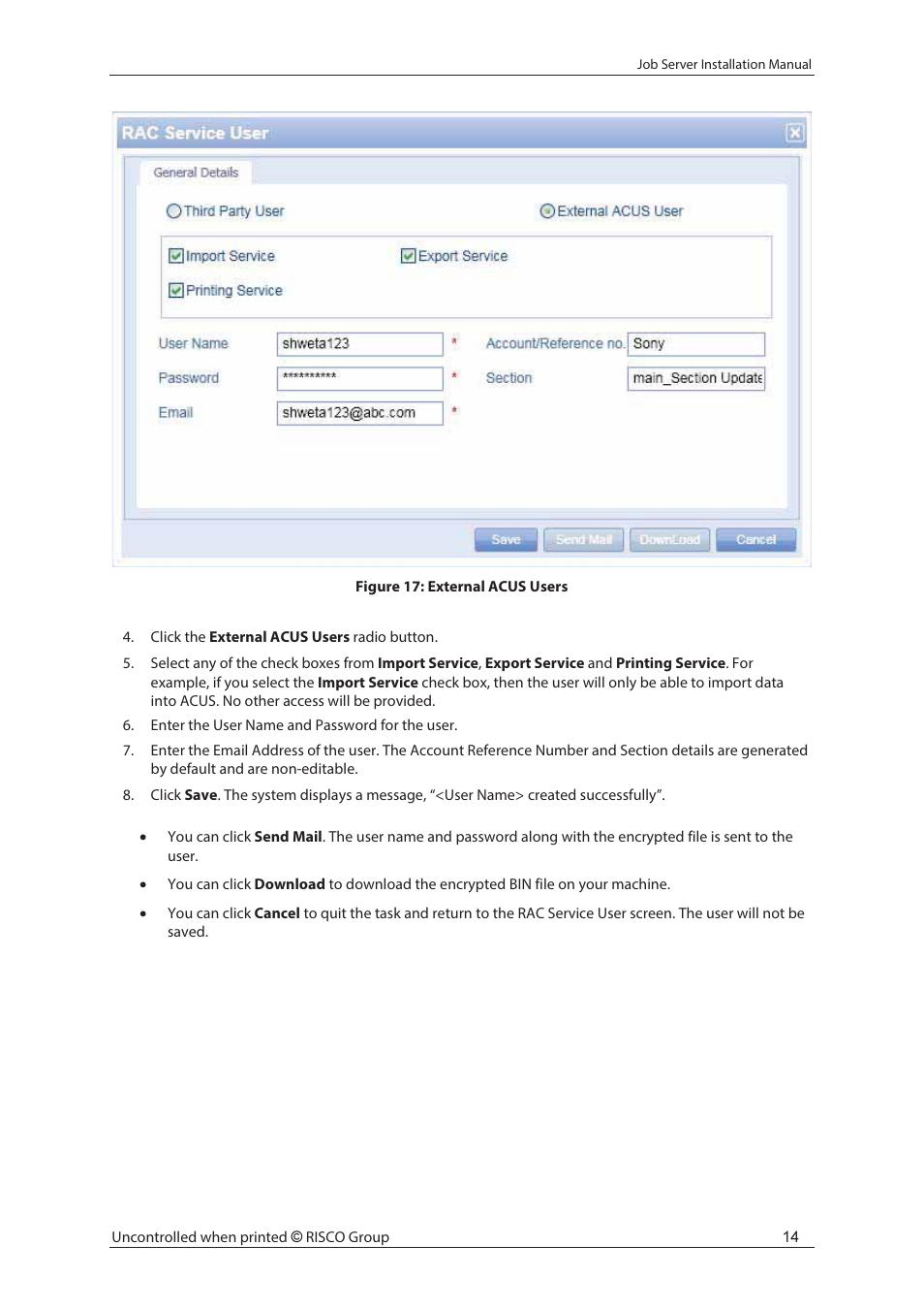 RISCO Group Job Server Installer User Manual | Page 18 / 32