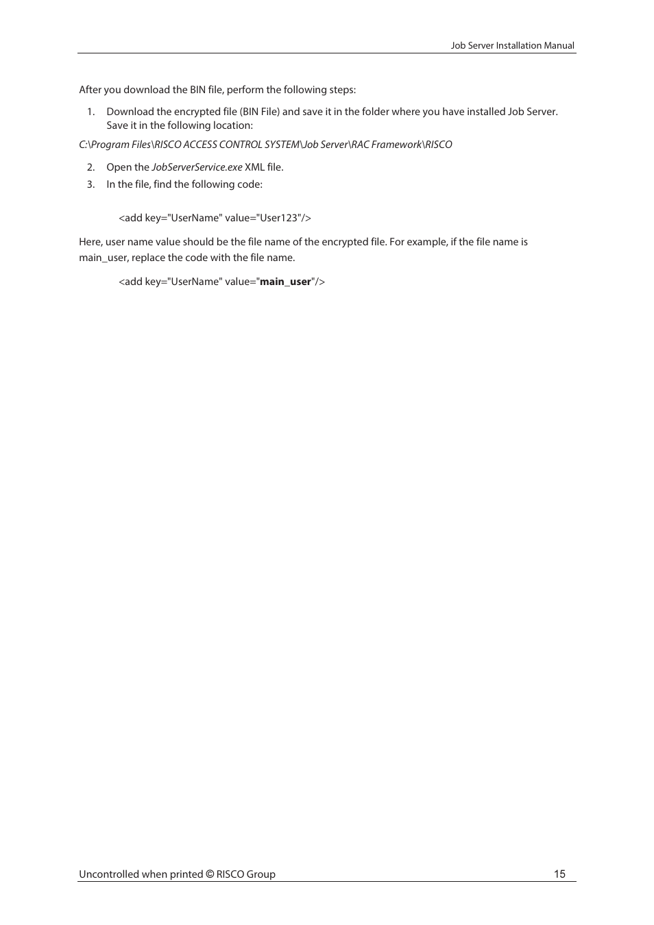 RISCO Group Job Server Installer User Manual | Page 19 / 32