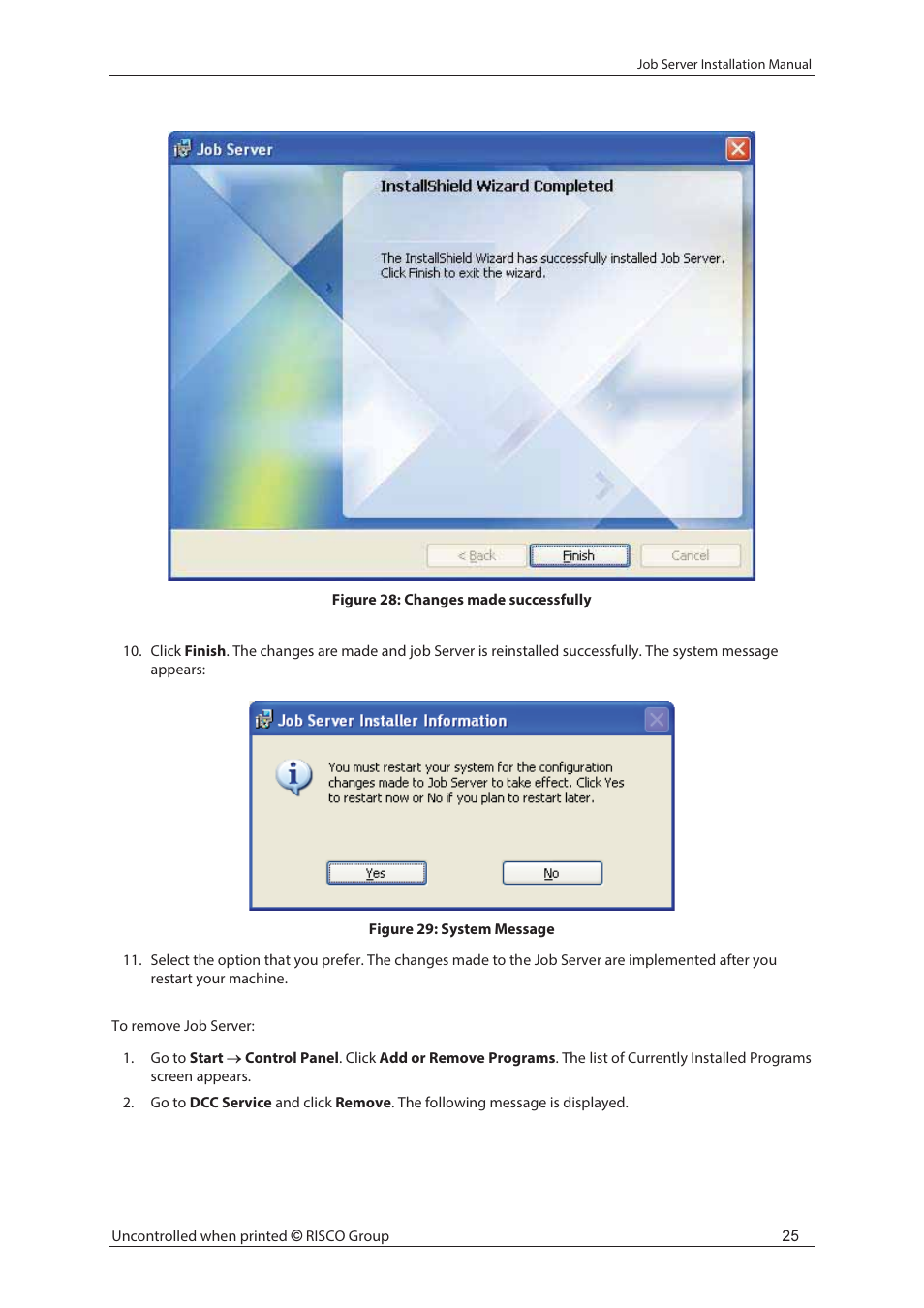 RISCO Group Job Server Installer User Manual | Page 29 / 32