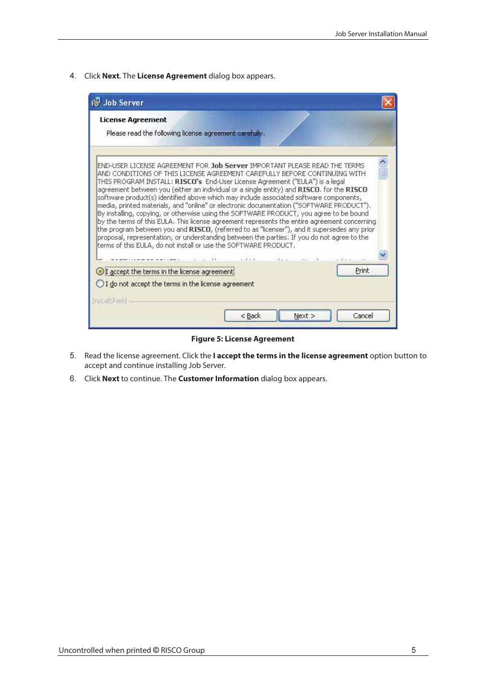 RISCO Group Job Server Installer User Manual | Page 9 / 32